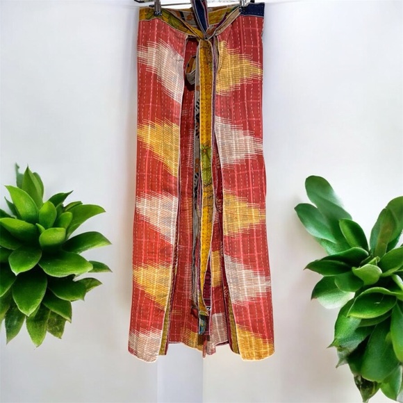 #2 Reversable Kantha Wrap Pants size XS - XL fits most
